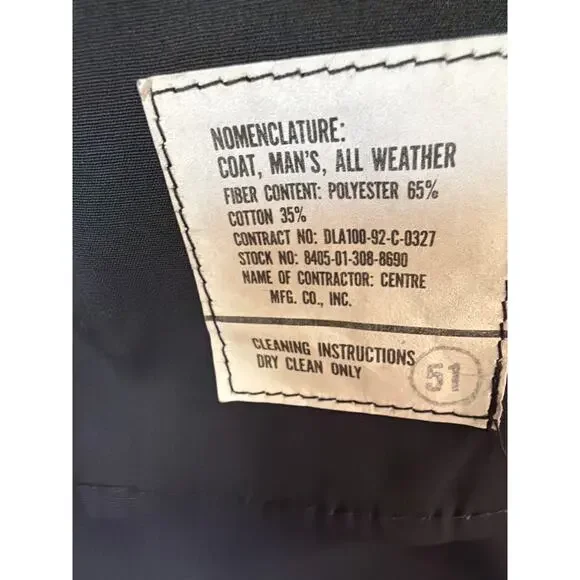 Vintage men’s Raincoat trench coat - Picture 4 of 5